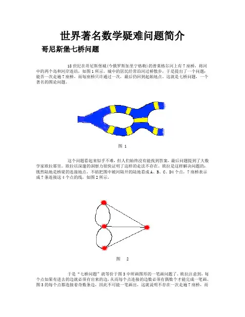 世界著名数学疑难问题简介