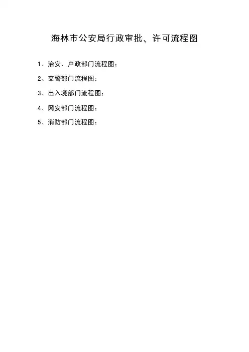 旅馆业行政许可流程图-中国183;海林