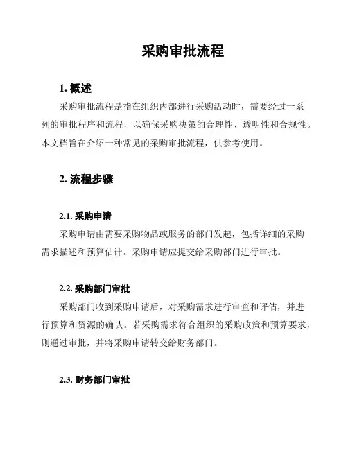 采购审批流程