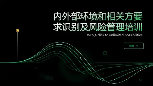 内外部环境和相关方要求识别及风险管理培训