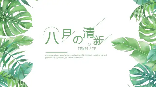 新版个人最新工作总结小清新简约PPT