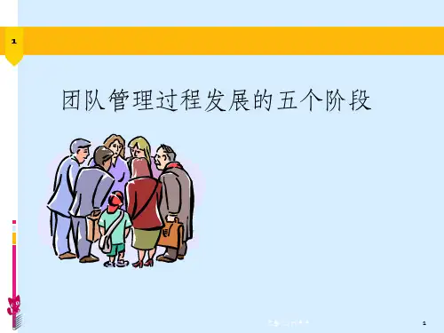 团队管理过程发展的五个阶段ppt课件