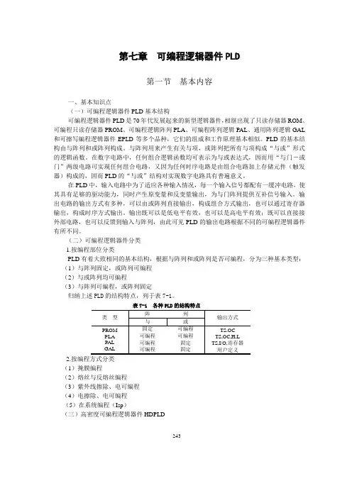 数字电路第七章答案