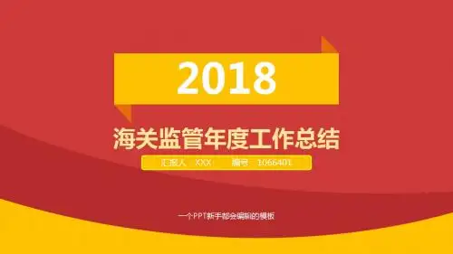 2017-2018最新海关监管年终个人总结与工作总结述职报告模板范文