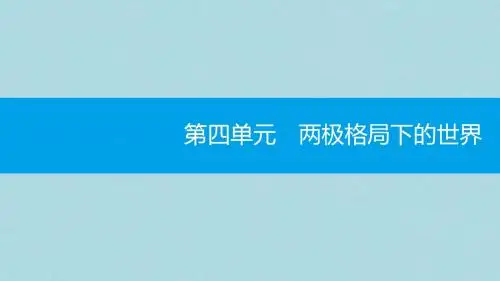 九年级历史下册第四单元两极格局下的世界第12课社会主义国家的探索课件北师大版