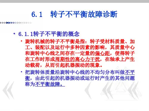 旋转机械故障诊断-不平衡