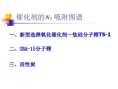 催化剂的氮气吸附图谱