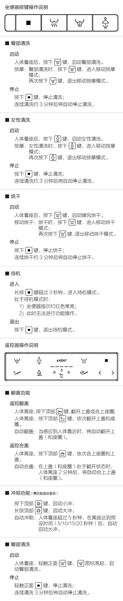卫浴洁具-座便器 E007-1191-M1 使用手册说明书