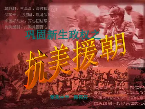 《巩固新生政权之》PPT课件