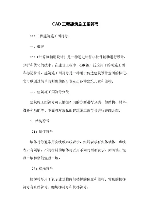 CAD工程建筑施工图符号