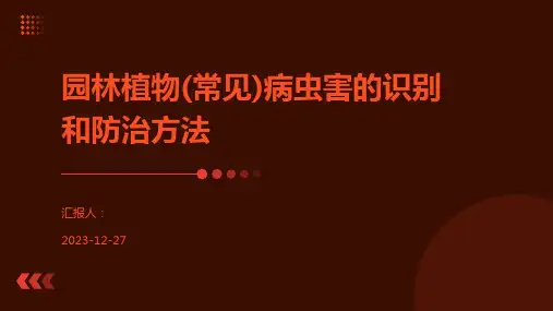 园林植物(常见)病虫害的识别和防治方法