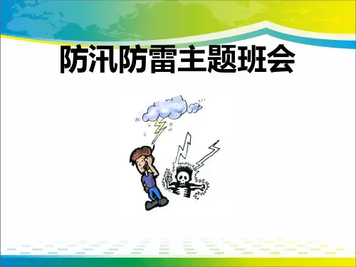 《防汛防雷主题班会》PPT【完美版课件】