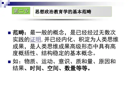 思想政治教育学原理 导论 (二)