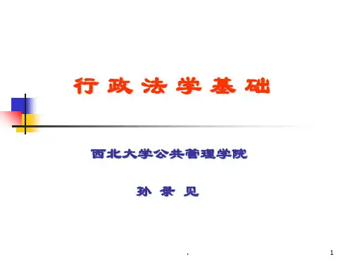 行政法学基础简PPT课件