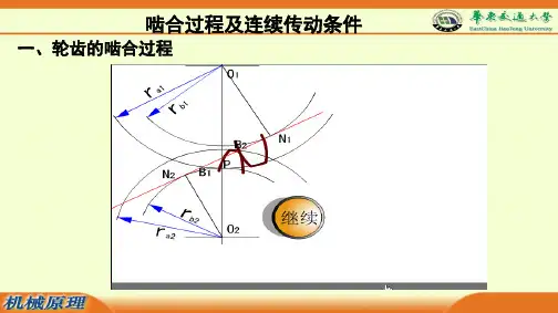 齿轮的啮合过程及连续性条件(第五讲)