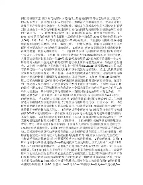 阀门研磨工艺ZDL（指南）