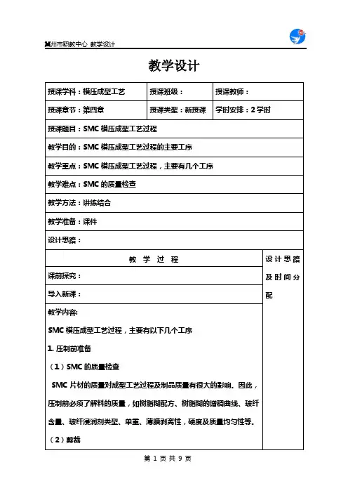 SMC模压成型工艺过程1