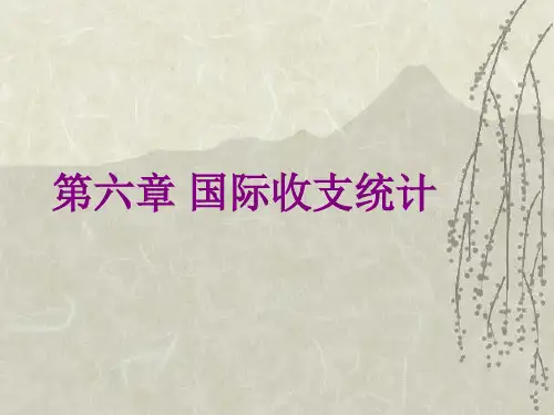第六章 国际收支统计.