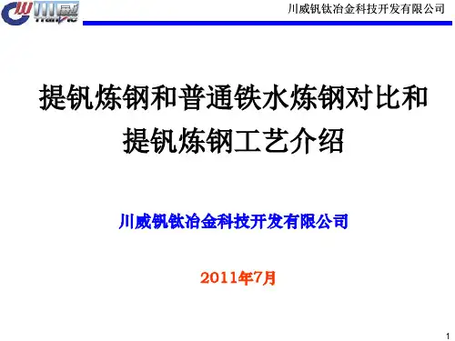 提钒炼钢剖析