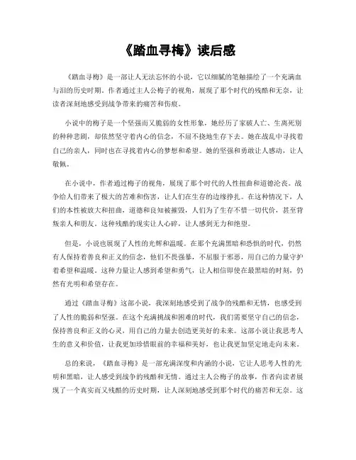 《踏血寻梅》读后感