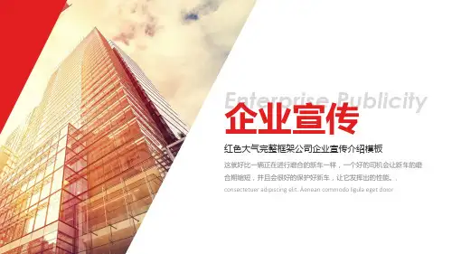 公司企业宣传介绍模板