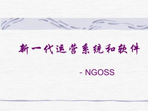 新一代运营系统和软件——NGSS
