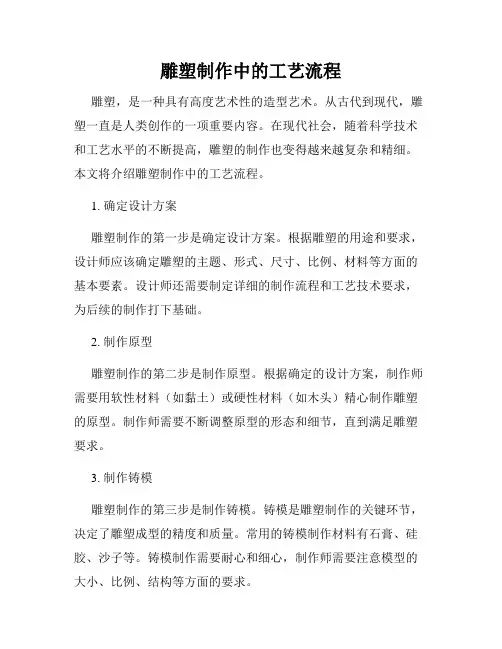 雕塑制作中的工艺流程