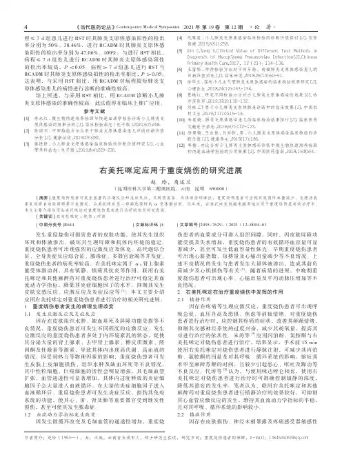 右美托咪定应用于重度烧伤的研究进展