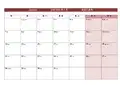 2019年日历WORD-打印版