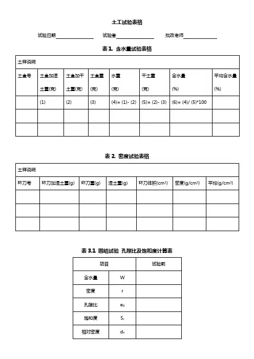 土工试验