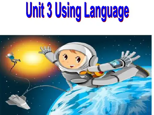 高二英语必修5-Unit3-using-languagePPT课件