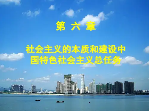 第六章社会主义的本质和建设中国特色社会主义总任务