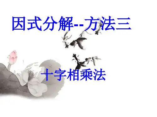 因式分解(十字相乘法)最新.ppt