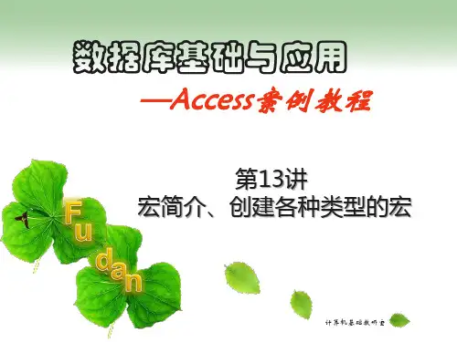 宏简介、创建各种类型的宏