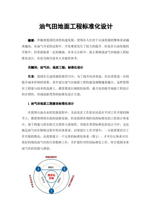 油气田地面工程标准化设计