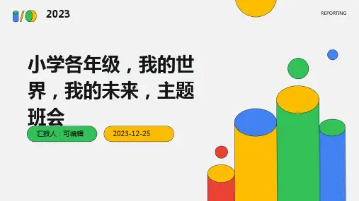 小学各年级, 我的世界,我的未来,主题班会ppt (2)