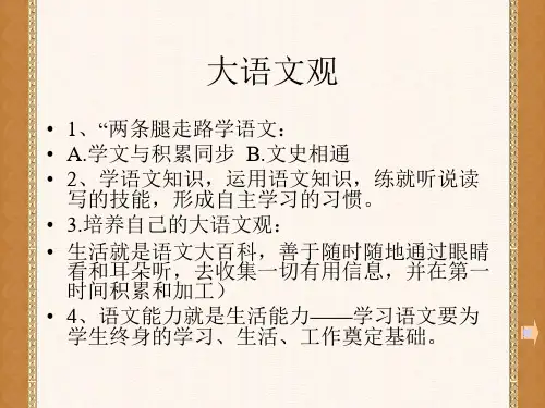 小学语文知识树简图 PPT课件