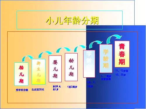 小儿年龄分期及保健