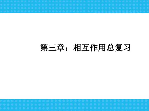 第三章相互作用总复习