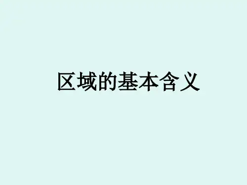 第一节 区域的基本含义(23张PPT)