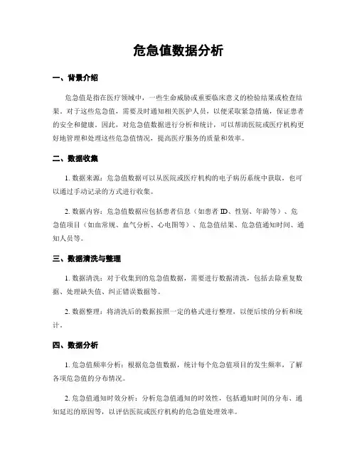 危急值数据分析