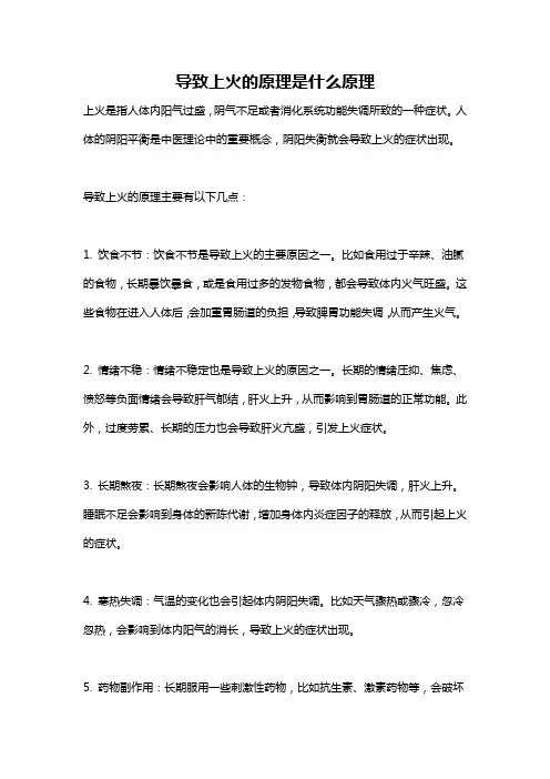 导致上火的原理是什么原理
