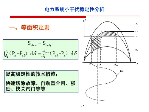 电力系统小干扰稳定性分析低频振荡