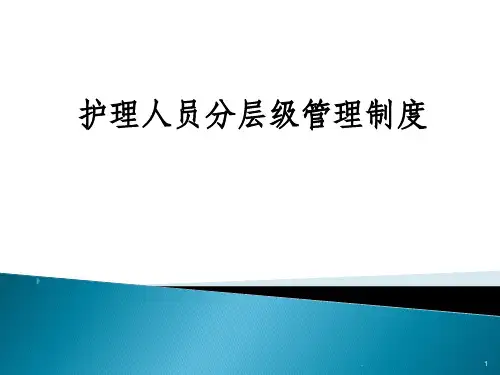 护理人员分级管理制度