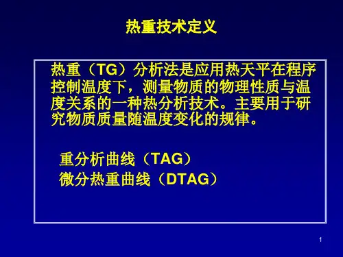 热重分析ppt课件