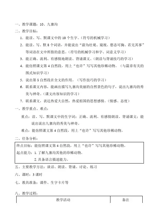 10、九寨沟