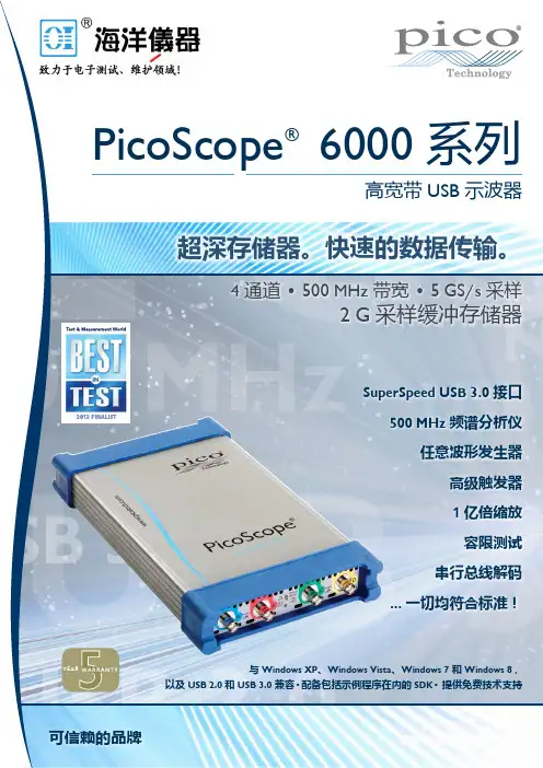 PicoScope 6000 系列示波器说明书
