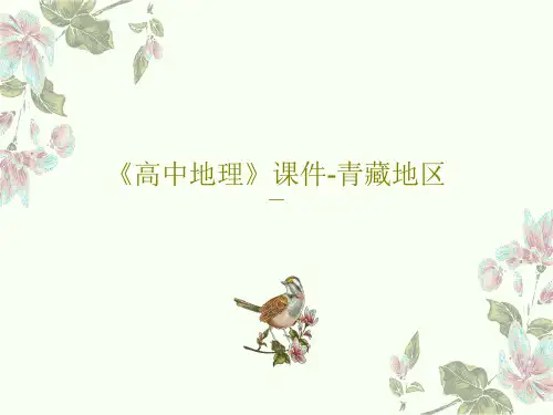 《高中地理》课件-青藏地区共56页