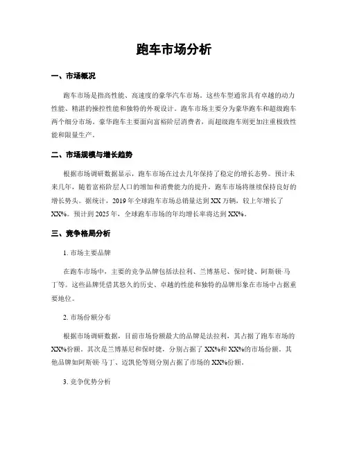 跑车市场分析