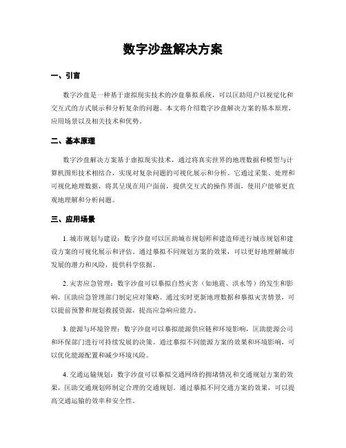 数字沙盘解决方案
